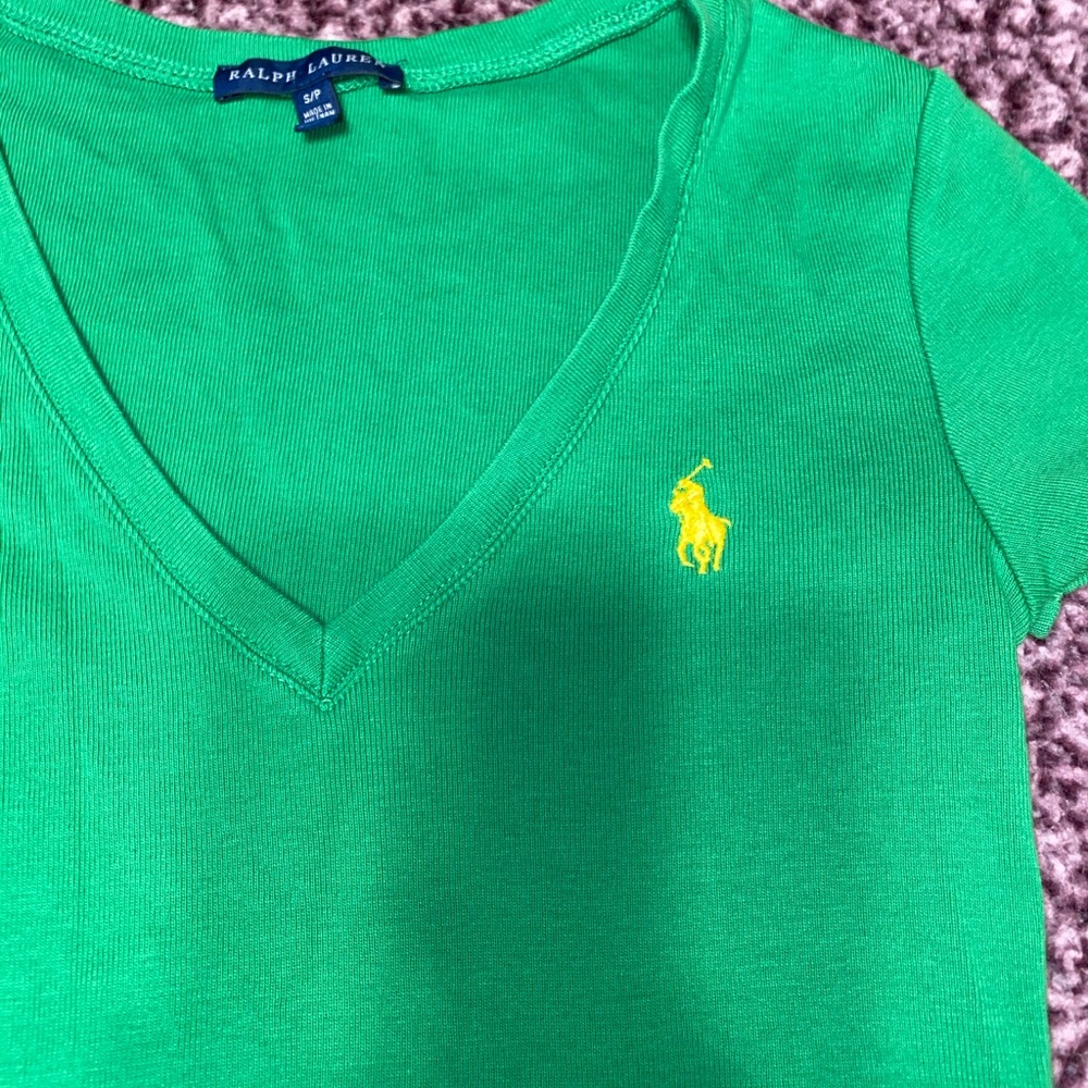 Green bean polo Tee